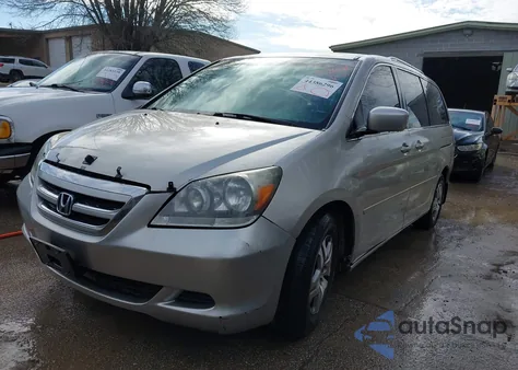 2007 Honda Odyssey Ex-L z USA, uszkodzony, nr VIN 5FNRL38777B094052